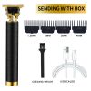 pet grooming; New T9 Professional Hair Clipper Men Cordless Vintage engrave Hair trimmer LCD display Hair Cutting Machine Barber For Man Adult