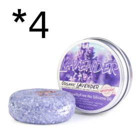 Ginger Shampoo Soap Anti-dandruff Refreshing (Option: 4pcs Lavender 60g)